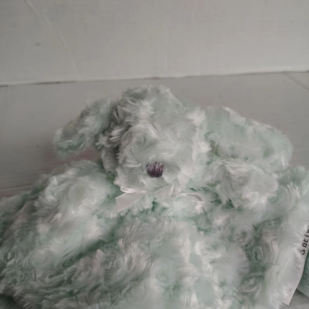 Blankets & Beyond Green Bunny Lovey Blanket Security Blanket Stuffy